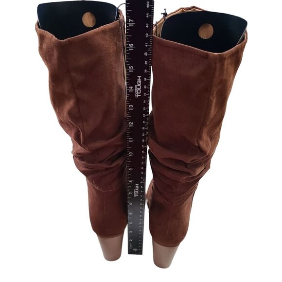 Maurices Valentina Brown Slouchy Tall Heel Boots Size 9.5 - Picture 10 of 13